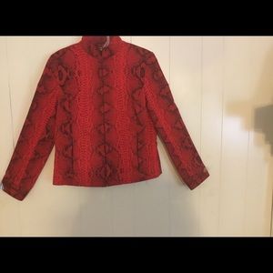 Betu Sport Jacket. Red and Black that zips up.  M.